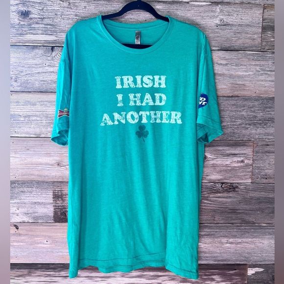 Bud Light Budweiser “Irish I Had Another” St. Patrick’s Day Super Soft T Shirt - Picture 1 of 5